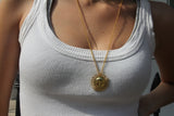 Saskia Gold Sunnie Pendant (with chain)