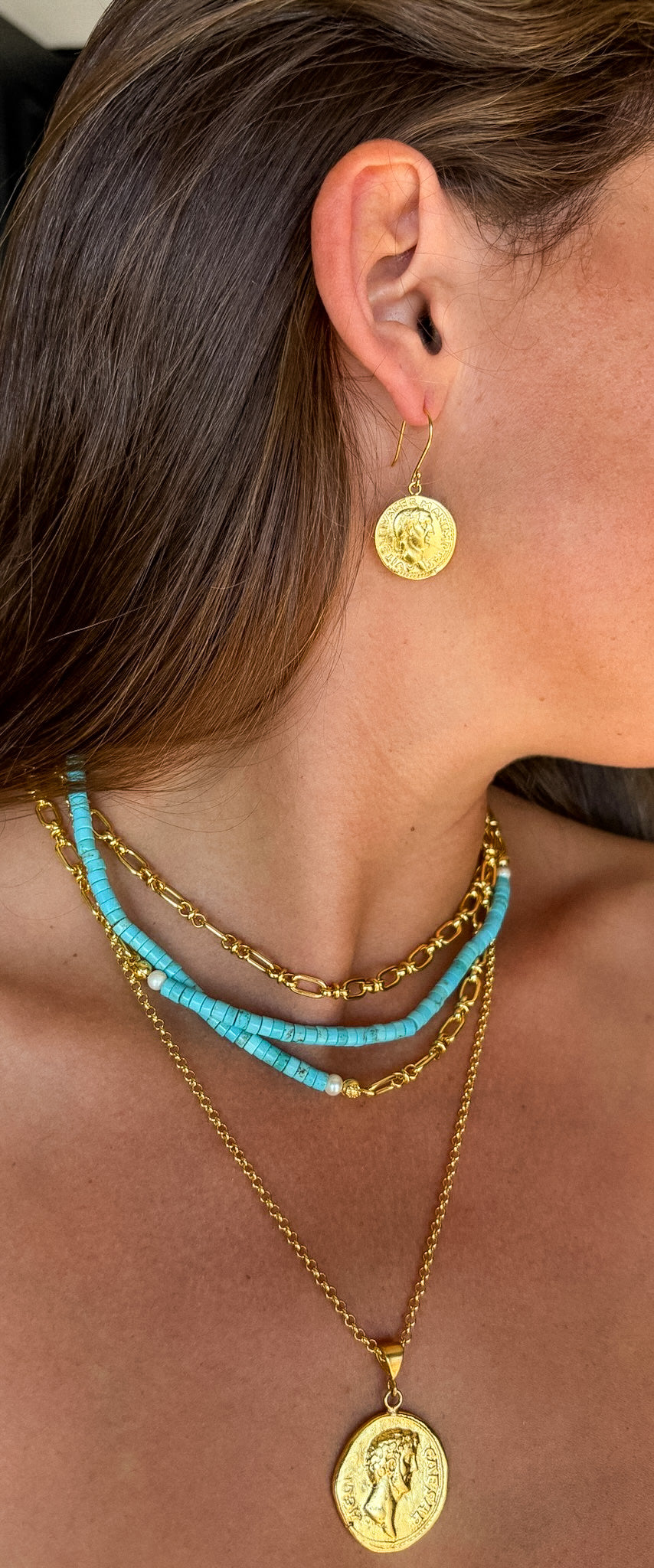 Libby Coin Drop Earrings