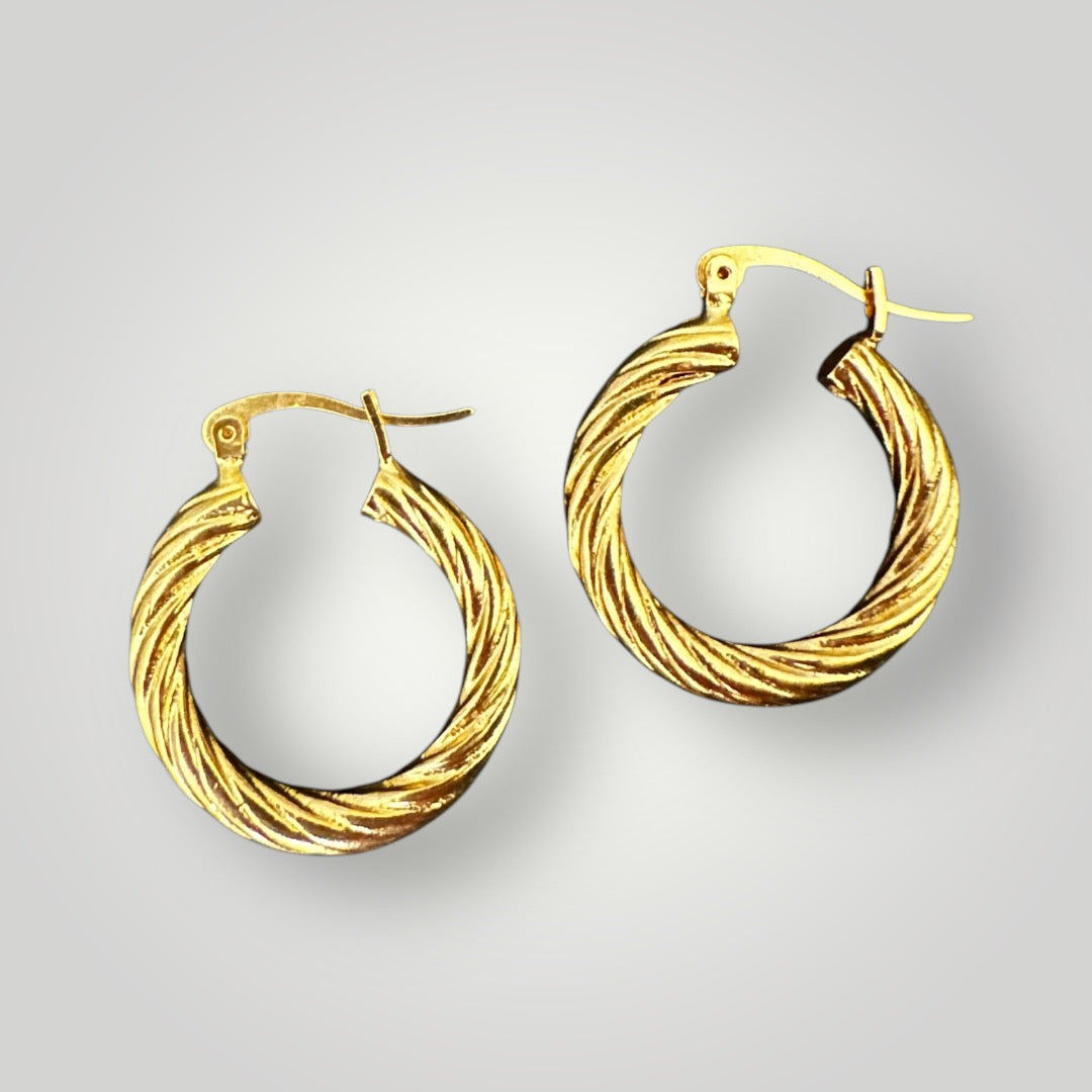 Lucy Twist Hoop Earrings