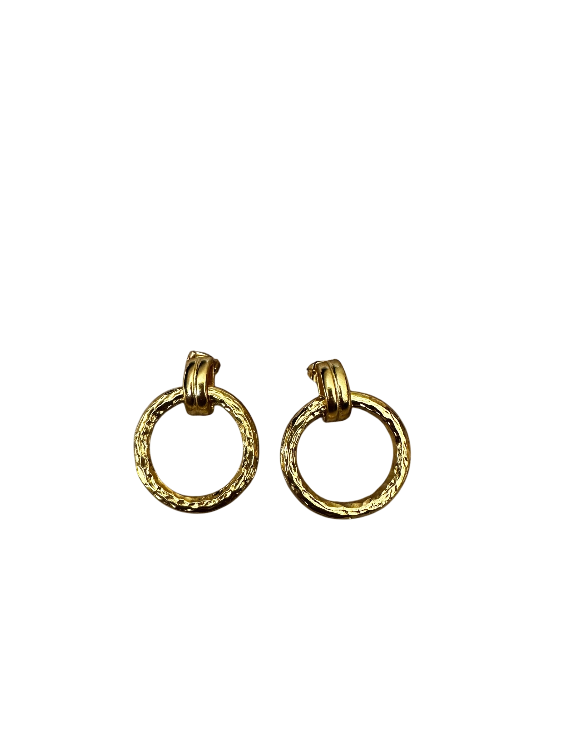 Immy Gold Drop Circle Earrings