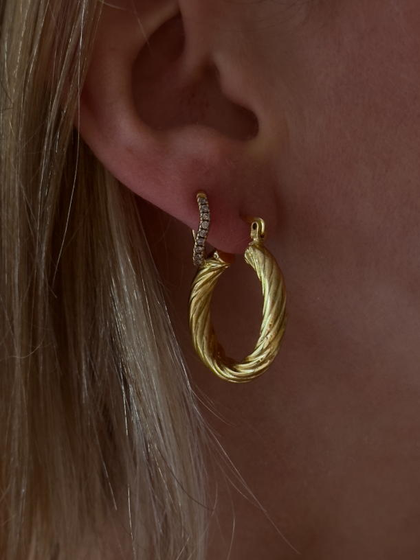 Lucy Twist Hoop Earrings