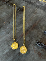 Brandi Gold Coin Pendant (with chain)