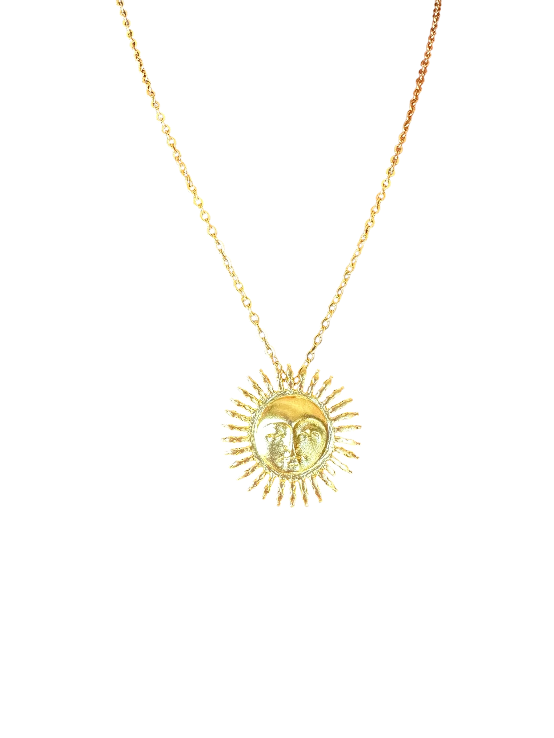 Saskia Gold Sunnie Pendant (with chain)