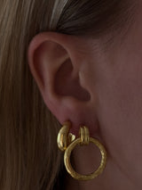 Immy Gold Drop Circle Earrings